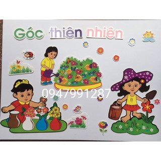 Tranh góc decan xốp trang trí