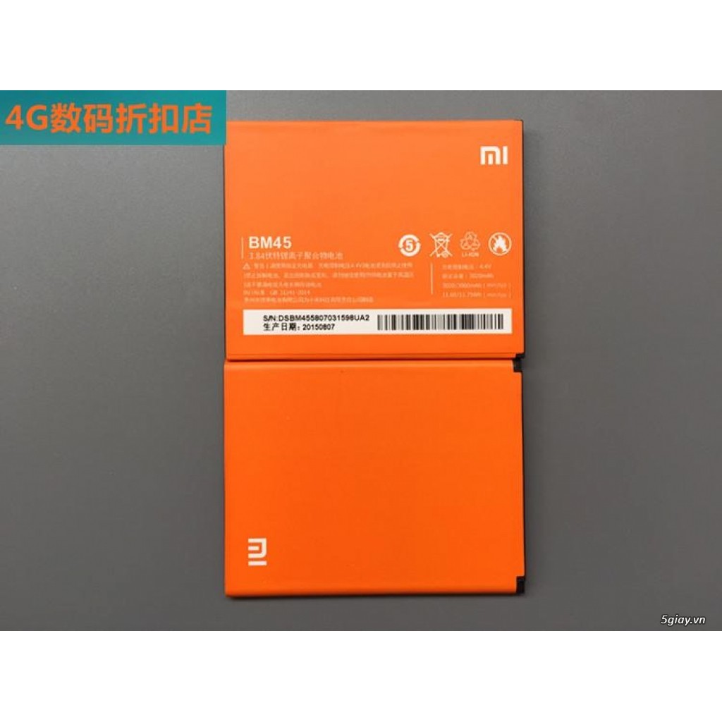 Pin XiaoMi Redmi Note 2(BM45) Chính Hãng