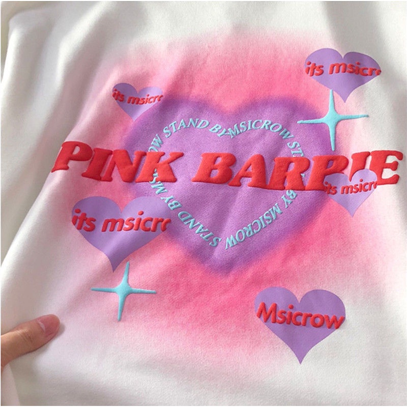 Áo Sweater Tay Dài Dáng Rộng In Họa Tiết Graffiti Phong Cách Harajuku Thời Trang Mùa Thu Cho Nữ | BigBuy360 - bigbuy360.vn