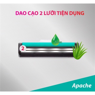 Dao Cạo 2 Lưỡi Apache kèm 36 Đầu Thay Thế
