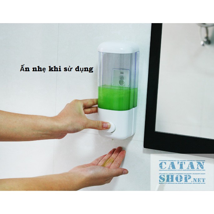 Hộp đựng nước rửa tay, xà phòng treo tường loại 1 bình Kiểu dáng hiện đại Cao cấp GD404-HopXB-CC