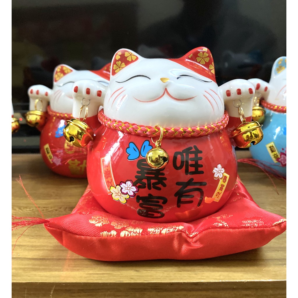 MÈO THẦN TÀI maneki neko 🔥 FREESHIP 🔥 QUÀ TẶNG may mắn, KHAI TRƯƠNG hồng phát