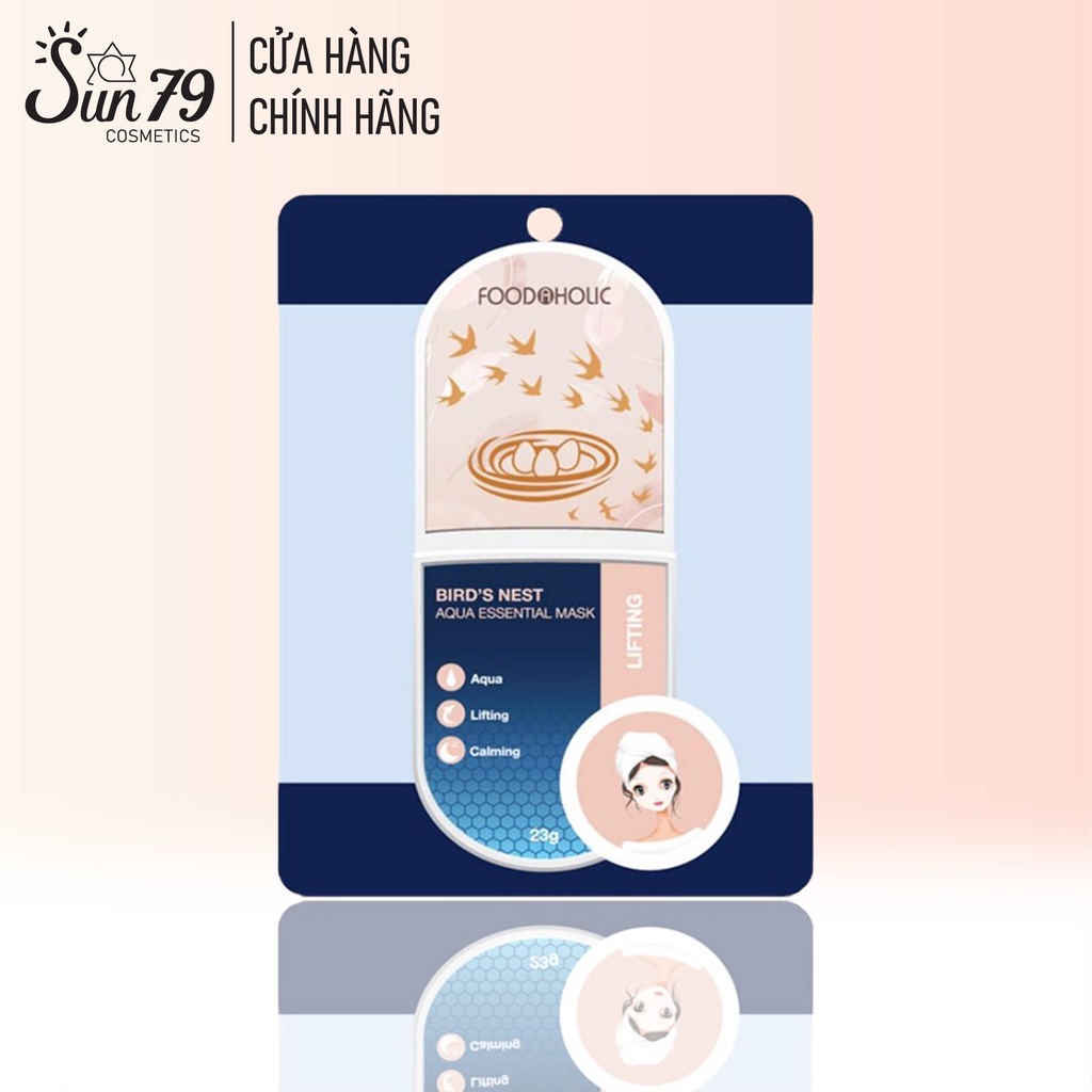 Mặt Nạ Tăng Độ Đàn Hồi Giúp Da Săn Chắc Foodaholic Bird's Nest Aqua Essential Mask 23g