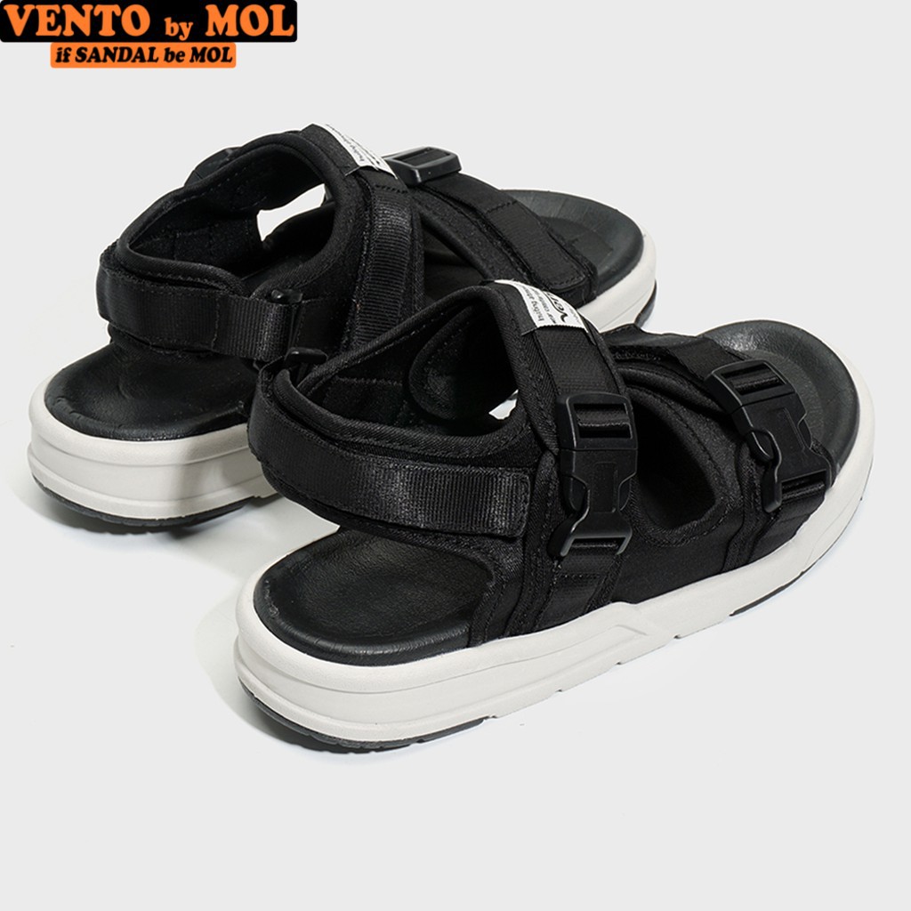 Giày sandal Vento nam nữ 2 quai ngang vải dù cho cặp đôi có quai hậu cố định mang đi học du lịch NV1002B2