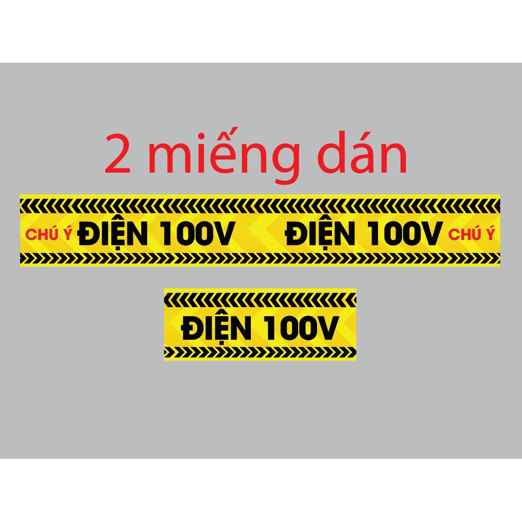 Tem cảnh báo điện 100v CHỐNG CHÁY NỔ