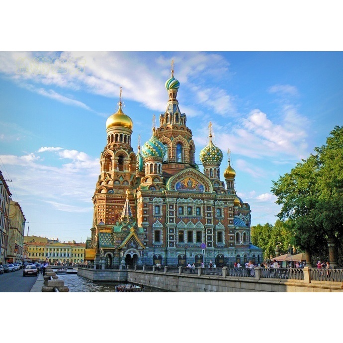 Kiến trúc Nhà Thờ Nga - Mô hình nhà giấy 3D