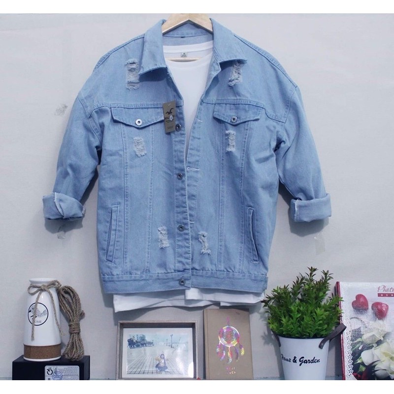 Áo khoác Jean unisex dành cho cả nam và nữ đều mặc được