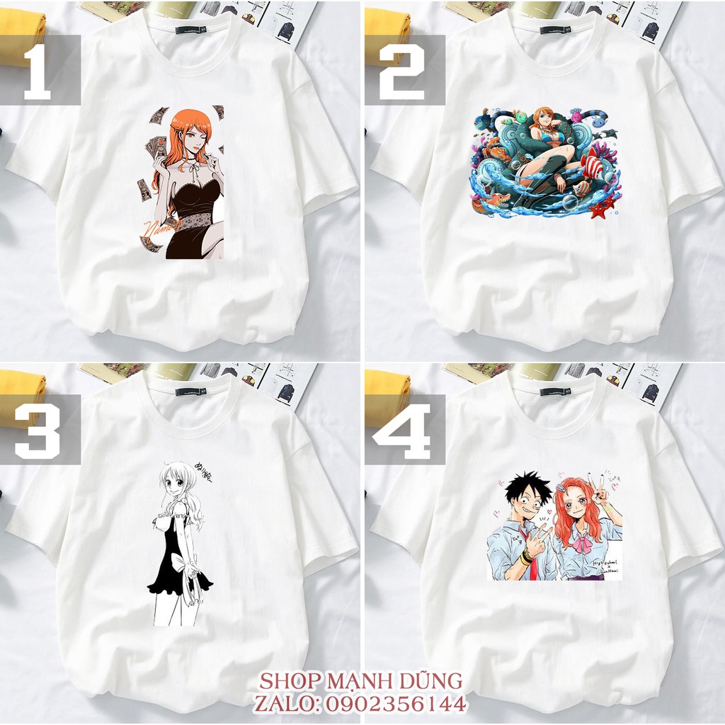18 Mẫu áo thun One Piece Nami - in theo yêu cầu