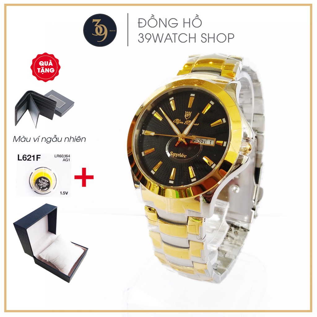 Đồng hồ Op Olym Pianus Nam, dây thép không gỉ, kính sapphire cao cấp, bảo hành 12 tháng