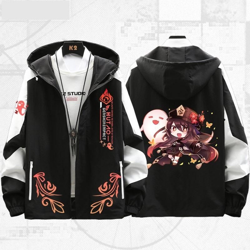 Genshin Impact game surrounding Hu Tao walnut two-dimensional impression clothes men's and women's same sweater jacket jacket autumn and winter