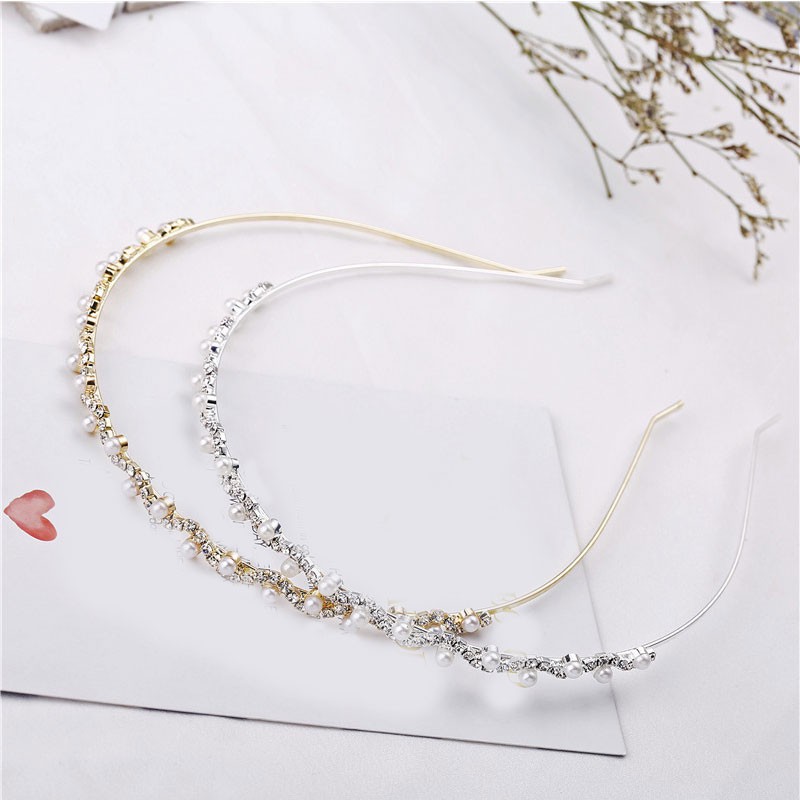 Cài Tóc Đính Đá Và Ngọc Trai Nhân Tạo Thời Trang