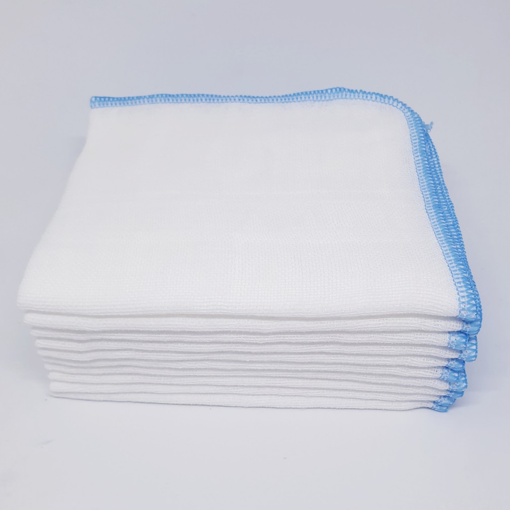 Combo 50 Khăn sữa dày nhỏ và 5 Khăn tắm Thanh Thanh 100% cotton thiên nhiên