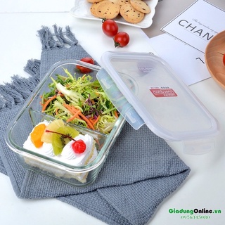 Hộp thủy tinh chia 2 ngăn Lock&Lock LLG445 1L(chính hãng)