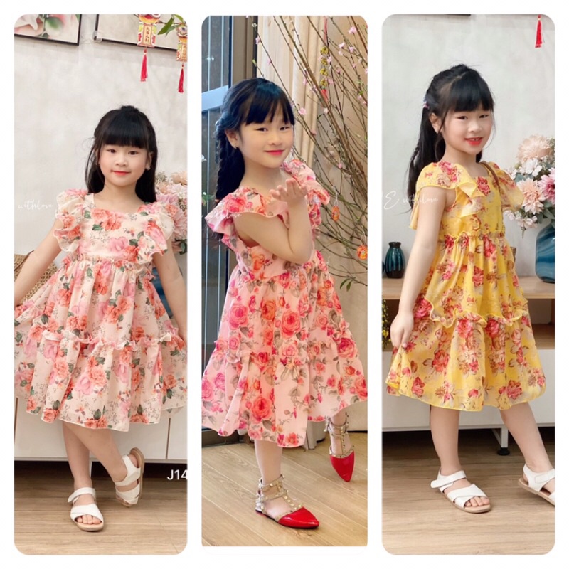 Đầm váy maxi đi biển bé gái❤️chất liệu tơ nhẹ, bồng bềnh, đầm 2 lớp❤️size 1-10Y(8 ký - 35 ký)❤️có quà tặng kèm cho bé