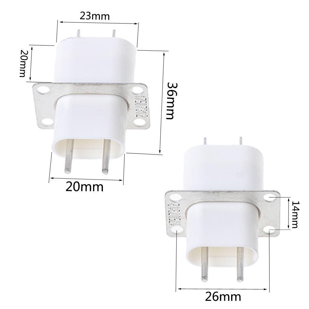 Set 5 ổ cắm có nam châm kết nối cho lò vi sóng 4 đầu tiện dụng