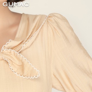 Đầm nữ cổ nơ đăng ten DA965 GUMAC