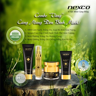 [Nexco Chính Hãng] Combo Chăm Sóc Da Ban Ngày Nexco (Sữa Rửa Mặt, Kem Dưỡng Da, Serum Kim Cương, Kem Chống Nắng)