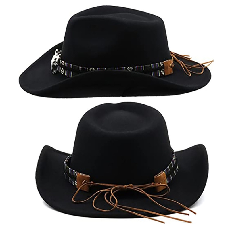 Mũ Cao Bồi Vành Rộng Phong Cách Cao Bồi Phương Tây Cho Nữ