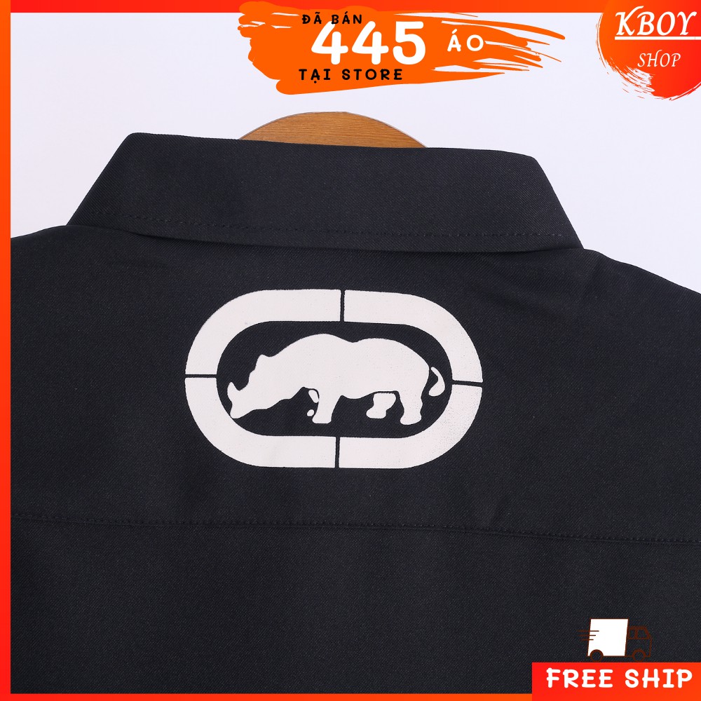 Áo sơ mi tay NGẮN, cổ bẻ, họa tiết cao cấp,Nổi bật, Bigsize màu đen / Hàng Quãng châu, năng động, cá tính - 2923-1 | BigBuy360 - bigbuy360.vn