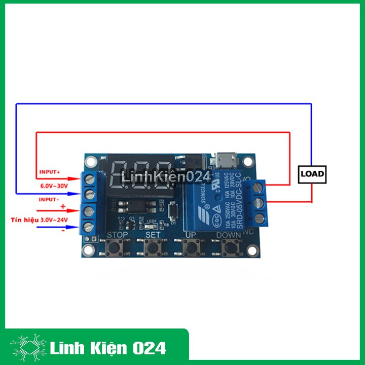 MODULE Tạo Trễ - Chuyển Mạch Điều Khiển Relay 5V V2