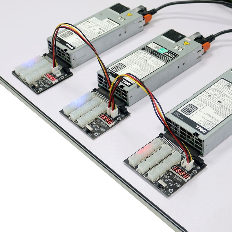 Mô Đun Nguồn 12 Cổng 6P Hiển Thị Đèn LED Dành Cho Máy Indell PSU Server