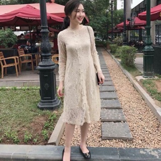 Váy ren tiểu thư hàng QC