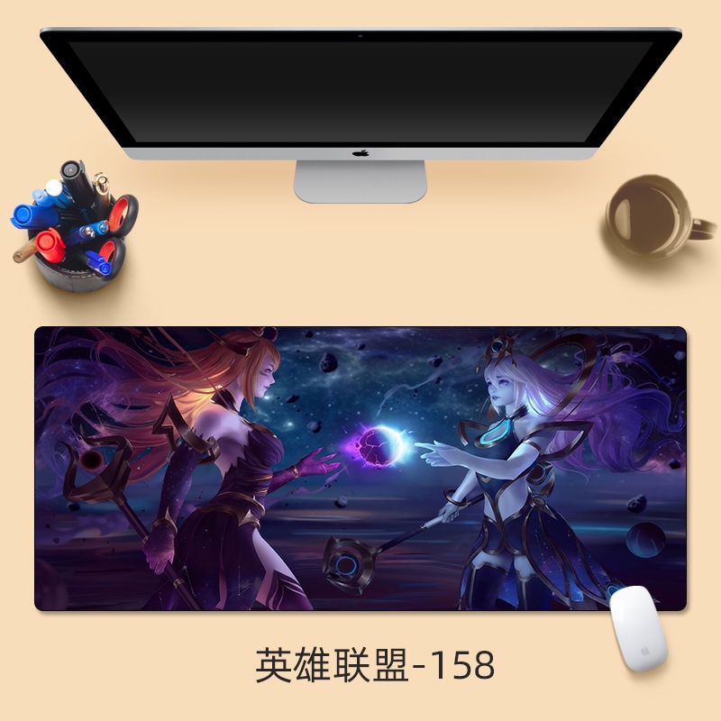 Tấm Lót Chuột Và Bàn Phím In Hình Game Liên Minh Huyền Thoại 700x300