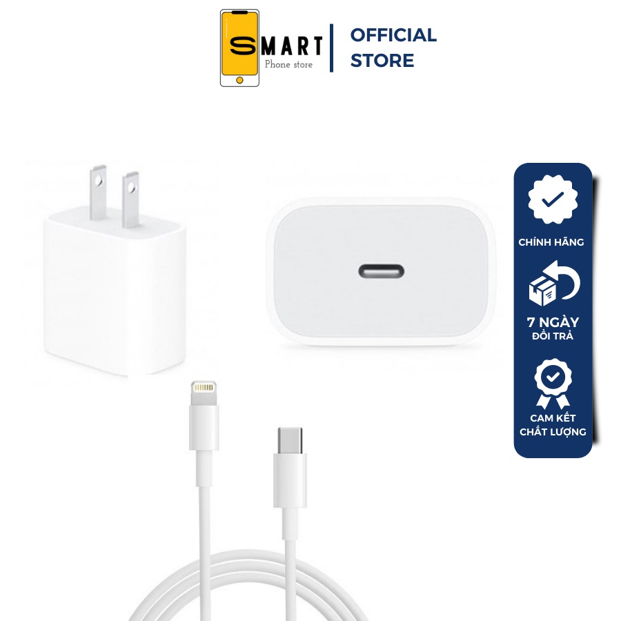Bộ sạc nhanh IP20w tương thích với các đời máy x xs xsmax 11 11pro 11pro max 12 12pro 12pro max-SPK Official
