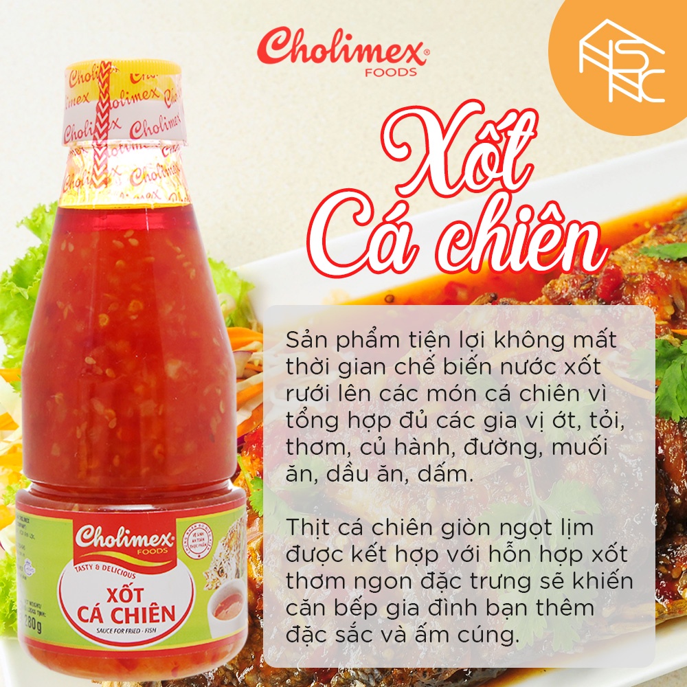 Xốt cá chiên Cholimex chai PET 280g