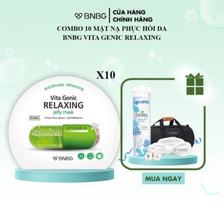 Mã FMCGMALL -8% đơn 250K Combo 10 mặt nạ phục hồi da BNBG Vita Genic