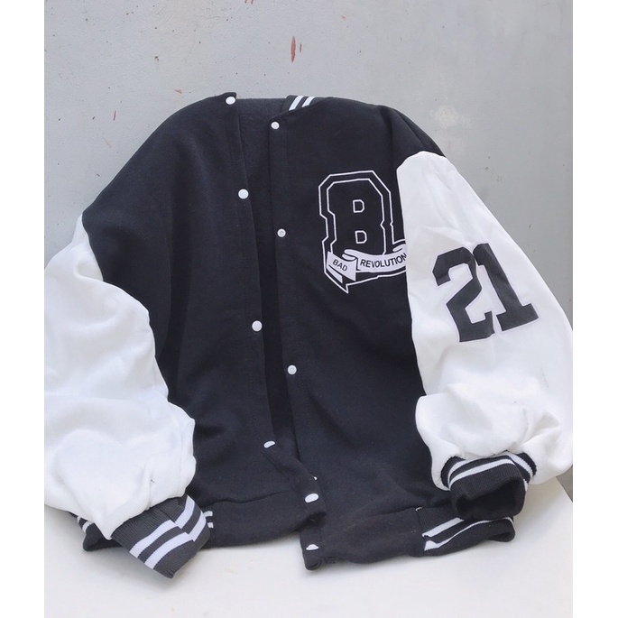 [Mã FAMARAL1 giảm 10K đơn 50K] [BÁN SỈ] Áo Khoác BOMBER BRO 21 Chất Nỉ Ngoại.FREE SIZE 40 -65kg Chuẩn Phom UNISEX