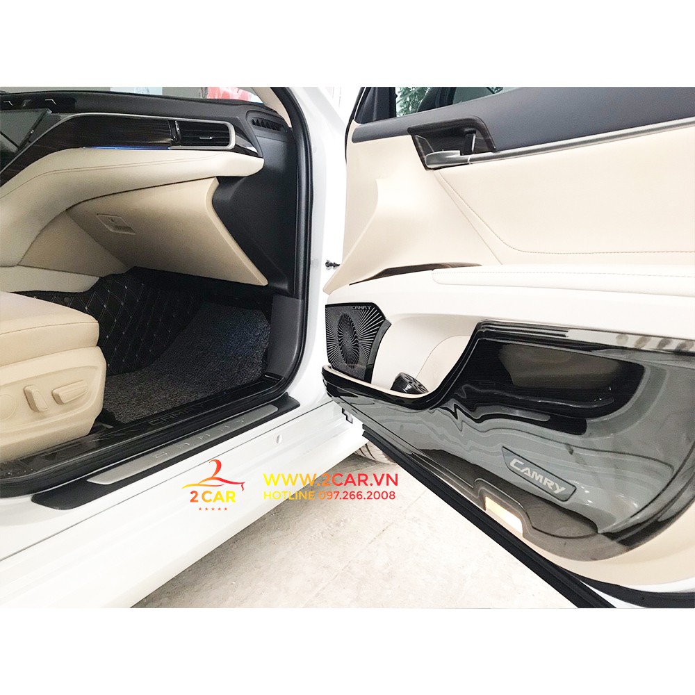 Ốp bậc cửa Trong, Ngoài xe Toyota Camry 2019-2021 Titan cao cấp