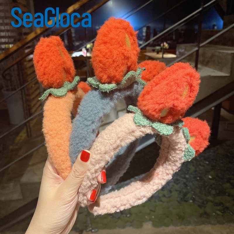 Cài tóc Seagloca đính quả dâu phong cách Hàn Quốc dễ thương cho nữ