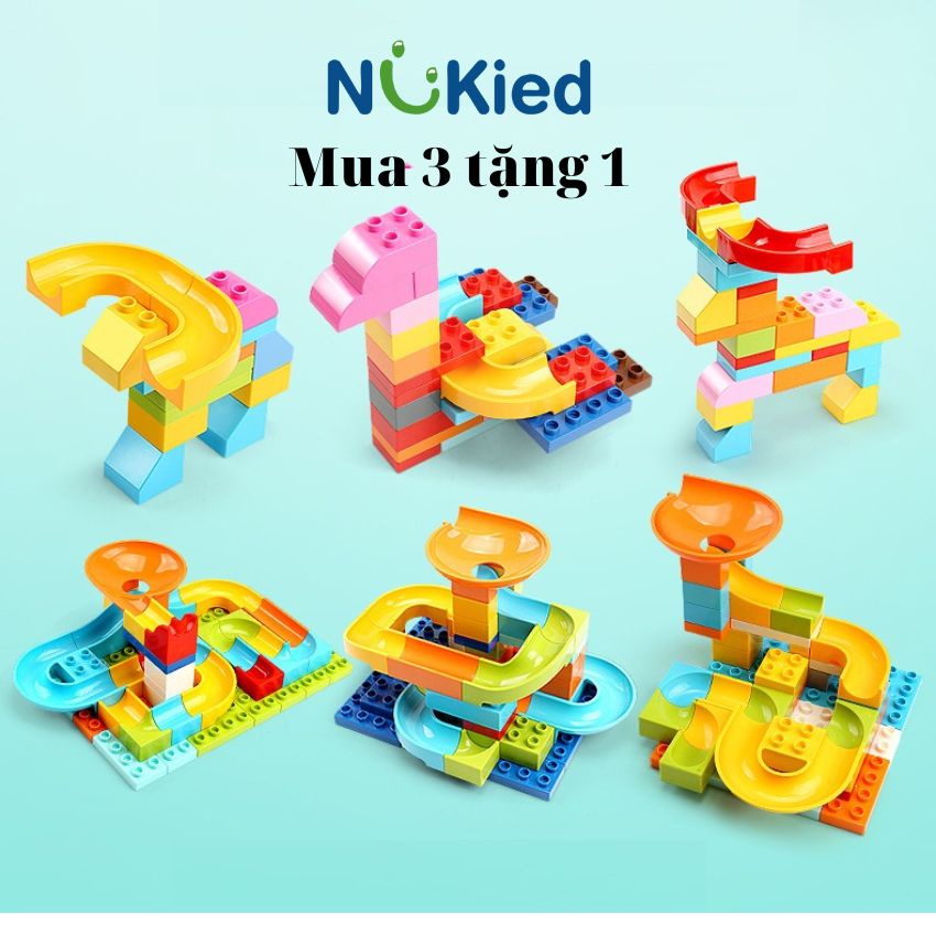 500g Đồ Chơi Lắp Ráp Xếp Hình tương thích Lego Duplo Nhựa ABS Sáng Tạo Tư Duy Trẻ - Mảnh Ghép Lớn Chắc Chắn - Nukied VN