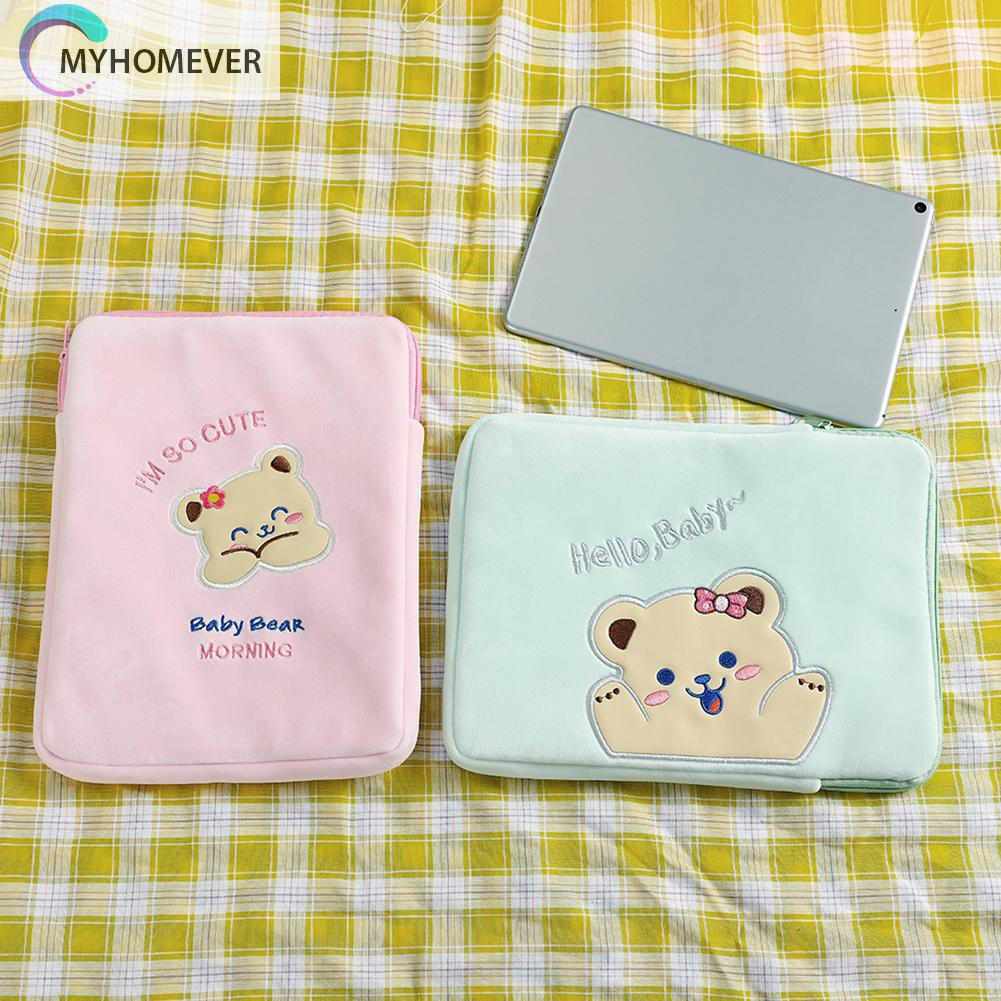 myhomever 11 inch Laptop Bag Cute Cartoon Bear Pouch Case for iPad Protective Cover