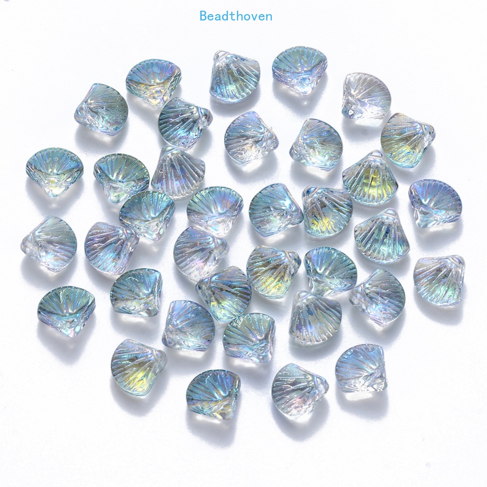 Bộ 100 Hạt Nhựa Trong Suốt Mạ AB Kích Thước 10x10.5x6mm 1mm