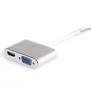 Adapter chuyển USB type-C ra HDMI và VGA
