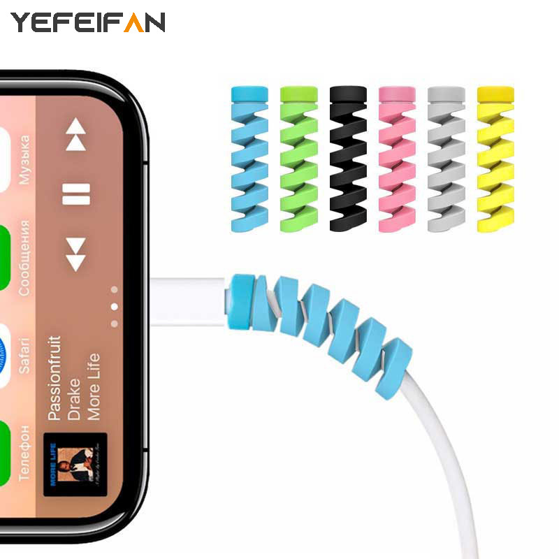 Phụ kiện bảo vệ cáp điện thoại Android chống đứt hình vít xoắn