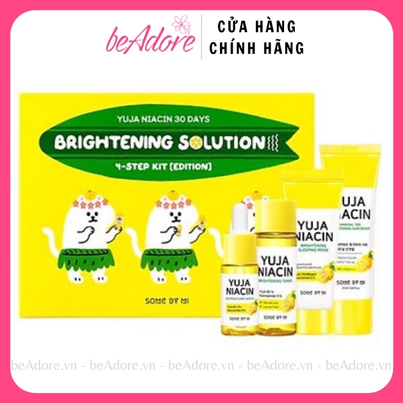 Bộ Kit Dưỡng Trắng Da Some By Mi Yuja Niacin 30 Days Brightening Solution 4-Step