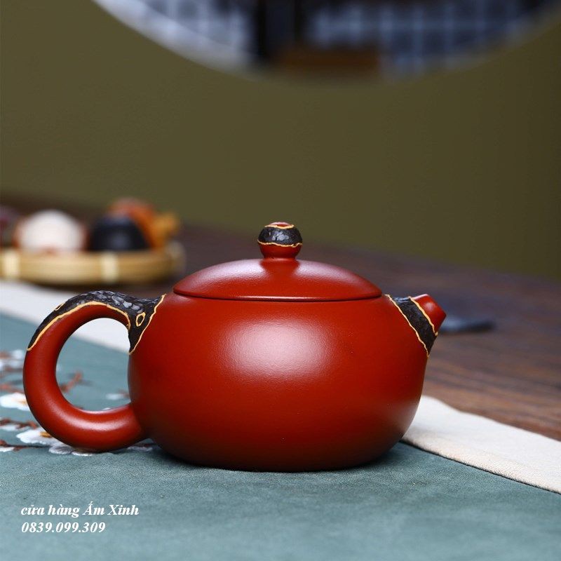 Ấm Tử Sa Nghi Hưng Tây Thi 260 ml (Đại Hồng Bào, Lọc Tổ Ong)