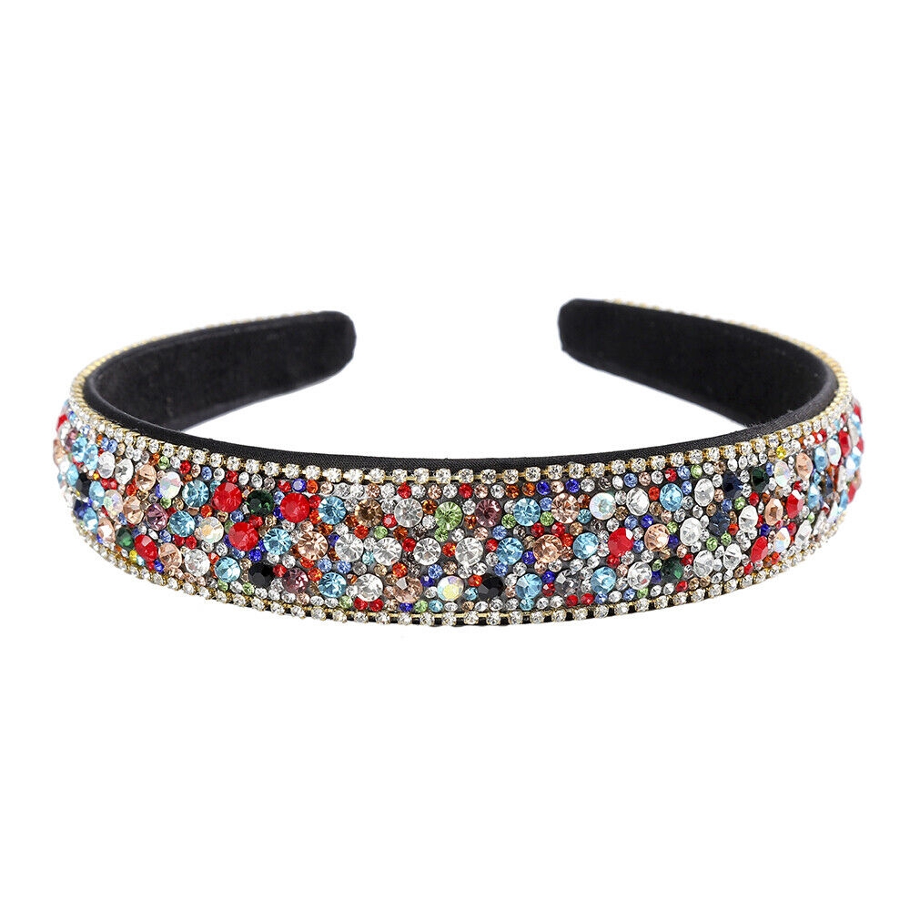 Băng đô cài tóc đính đá nhiều màu sắc/ màu bạc xinh xắn thời trang