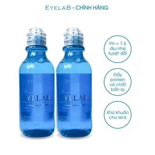 Combo 2 chai nước ngâm lens kháng khuẩn dịu nhẹ eyelab 160ml