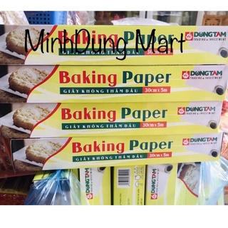 Giấy nến Baking Paper không thấm dầu cuộn 30cmx5m