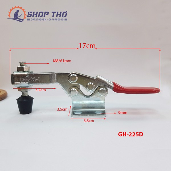 Sập vuông góc GH-225D (tổng dài 17cm) (2 cái )