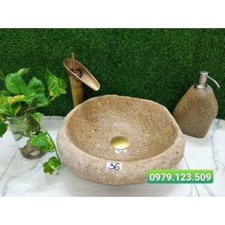 Lavabo đá cuội tự nhiên