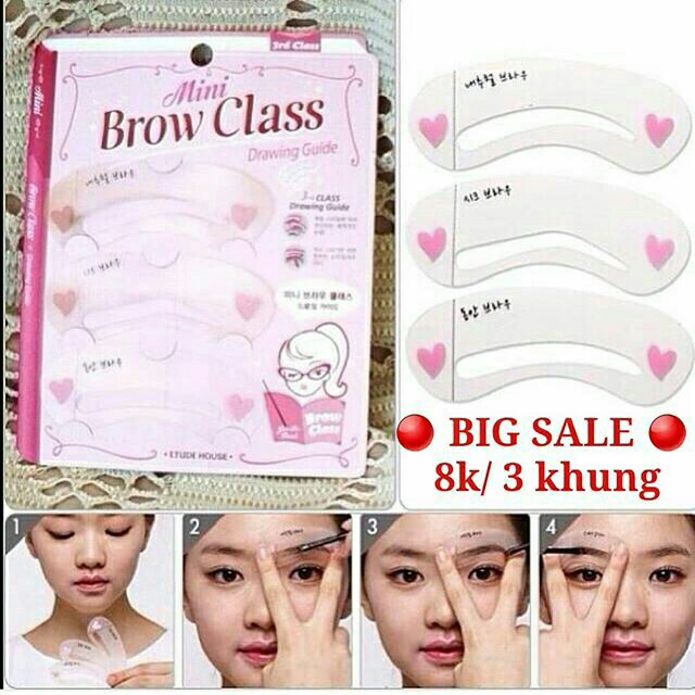 Khuôn kẻ lông mày Mini Brow Class Drawing Guide