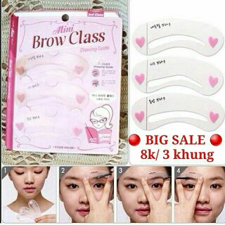 Khuôn kẻ lông mày Mini Brow Class Drawing Guide