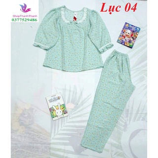 Đồ bộ sau sinh mẹ bầu mặc nhà quần dài tay lỡ vải lụa big size shopthanhthanh 0377529486