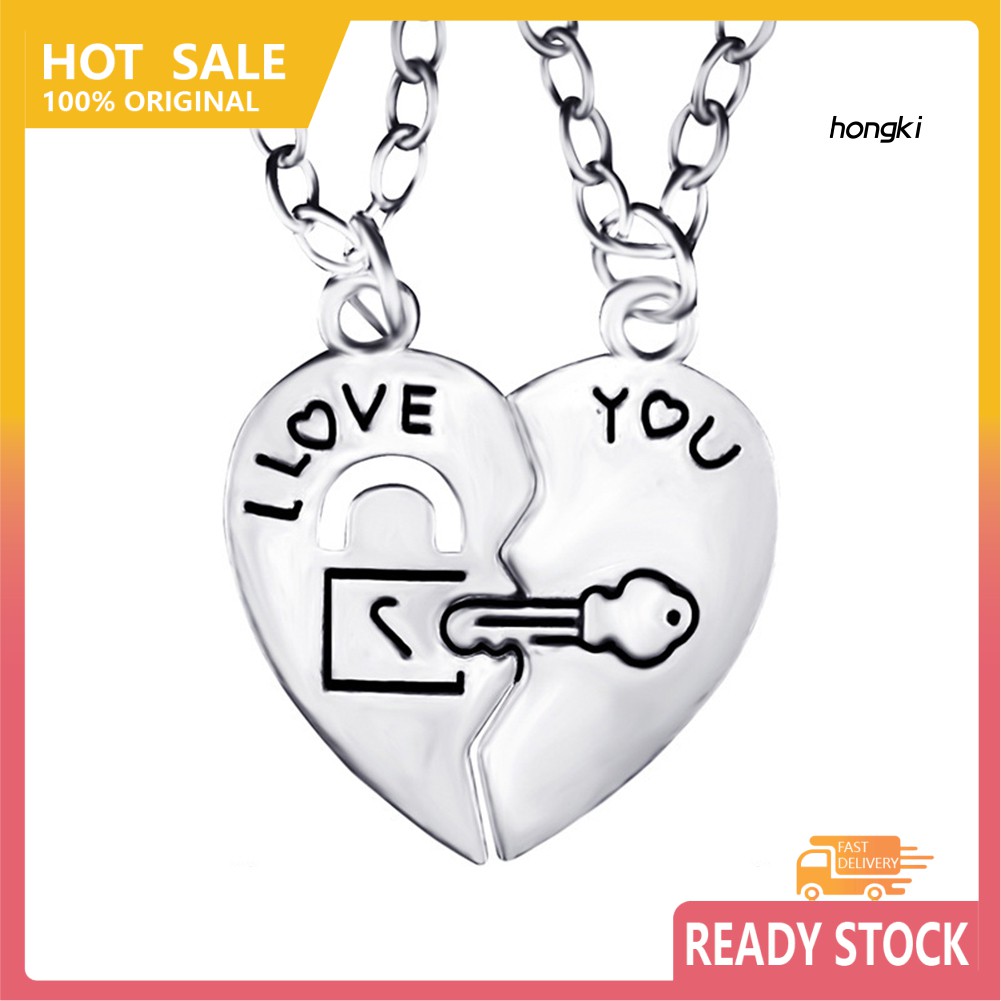 vòng cổ Mặt Ổ Khóa Trái Tim Và Chìa Khóa Thời Trang Cho Cặp Đôi