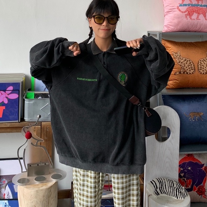 Áo thun polo tay dài phong cách Hàn Quốc thời trang mùa thu cho nữ | BigBuy360 - bigbuy360.vn